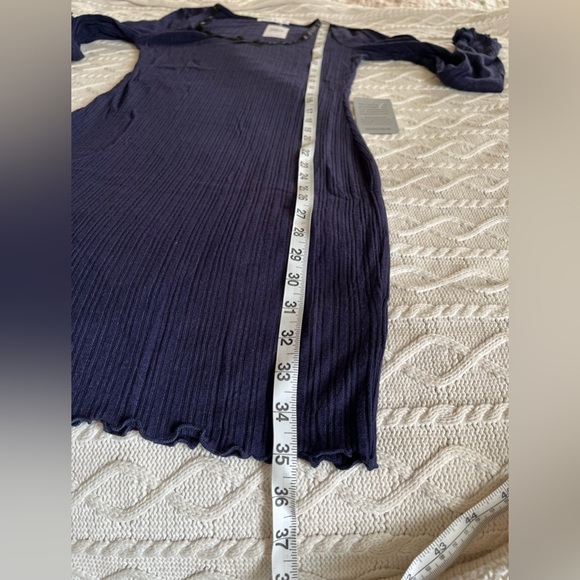 NWT Lush Brand Navy Stretchy Bodycon Dress Women’s size medium - Picture 4 of 15